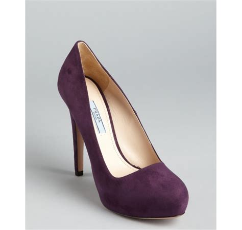 prada pumps purple|purple Prada shoes.